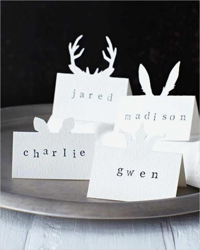 Namensschilder Basteln Vorlagen Fabelhaft so Können Sie originelle Weihnachtliche Tischkarten Basteln