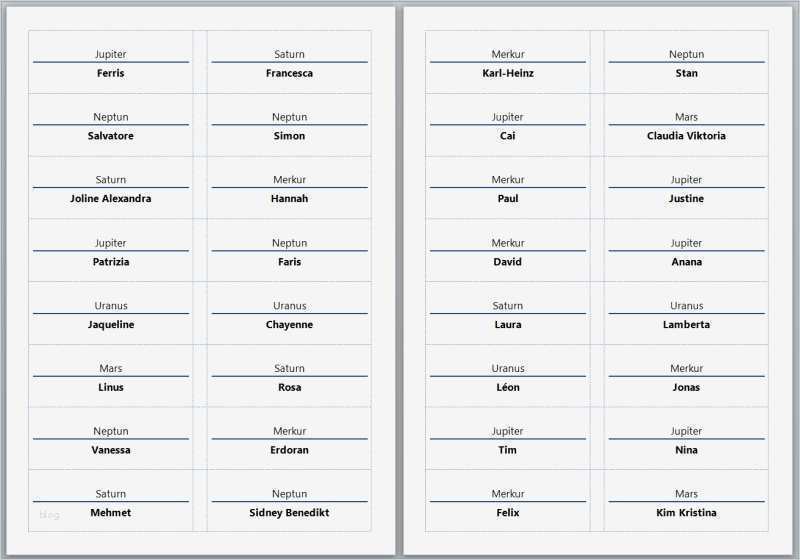 Namensschilder Tischaufsteller Vorlage Wunderbar Vorlagen – Kitathek Pro