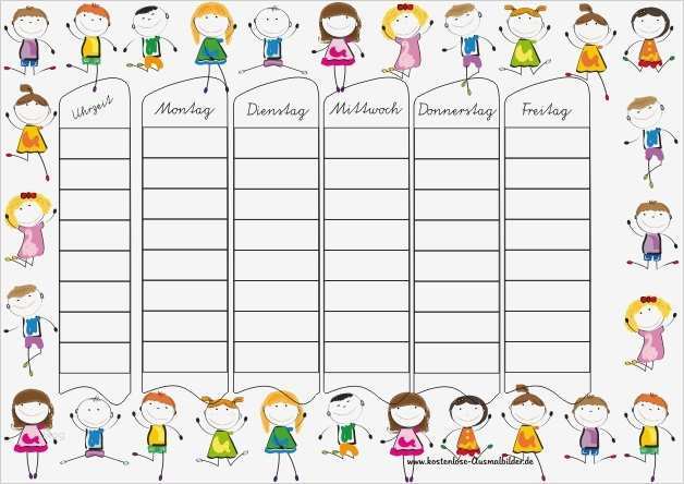 Namensschilder Vorlagen Ausdrucken Einzigartig Stundenplan Grundschule Schule Ausmalen