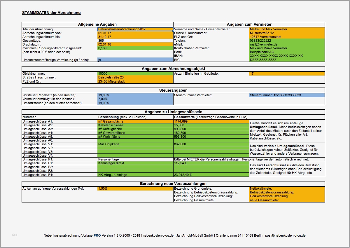Nebenkostenabrechnung Excel Vorlage Cool Vorlage Für Nebenkostenabrechnung Excel Nebenkosten