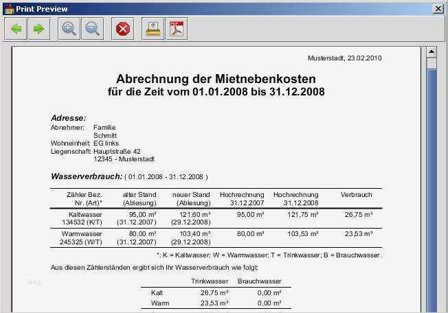 Nebenkostenabrechnung Vorlage Word Bewundernswert Mietnebenkostenrechner Download