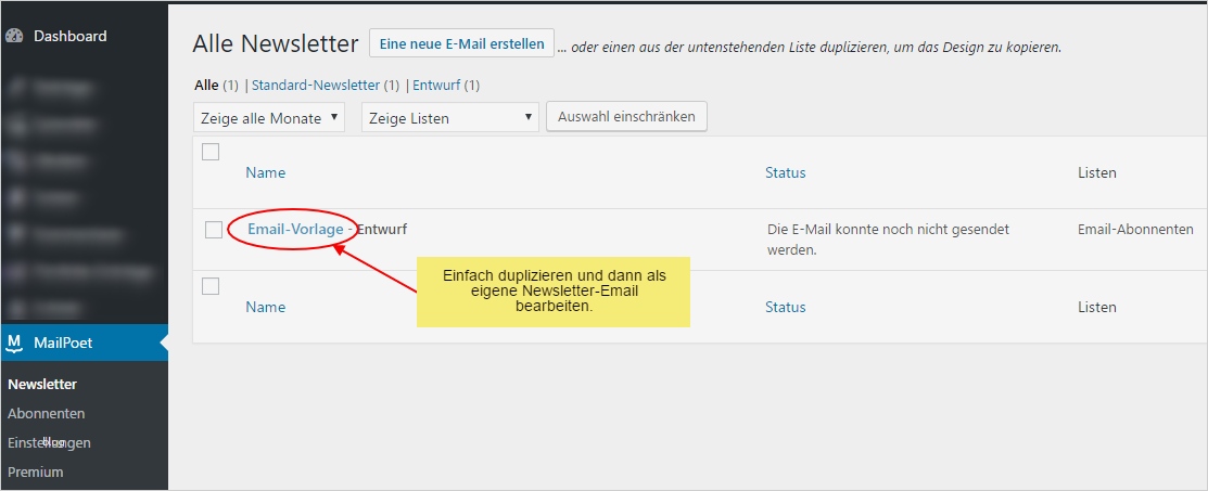 Email Newsletter via MailPoet versenden jetzt auf