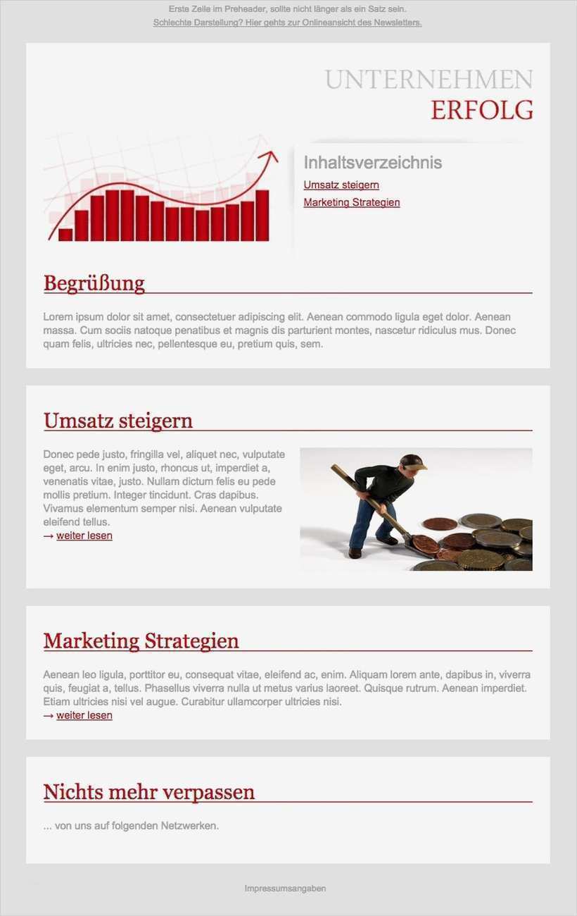 Newsletter Vorlage Angenehm Esender Die Professionelle Newsletter software