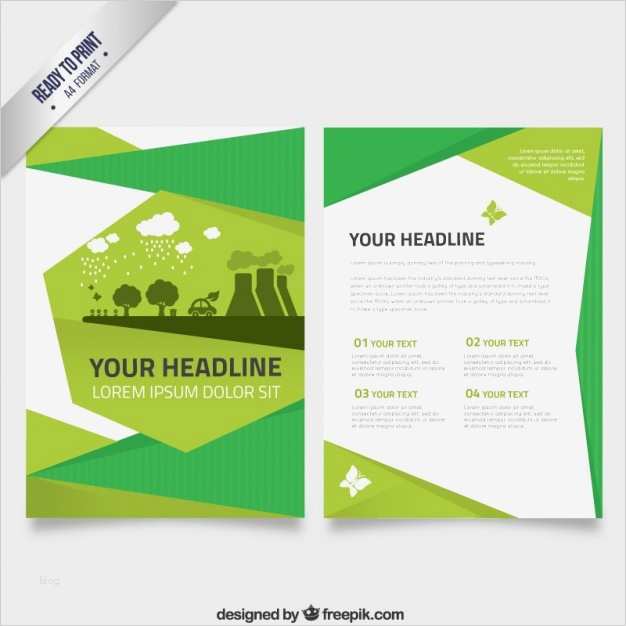Newsletter Vorlage Kostenlos Elegant Flyer Vorlage In Grüntönen