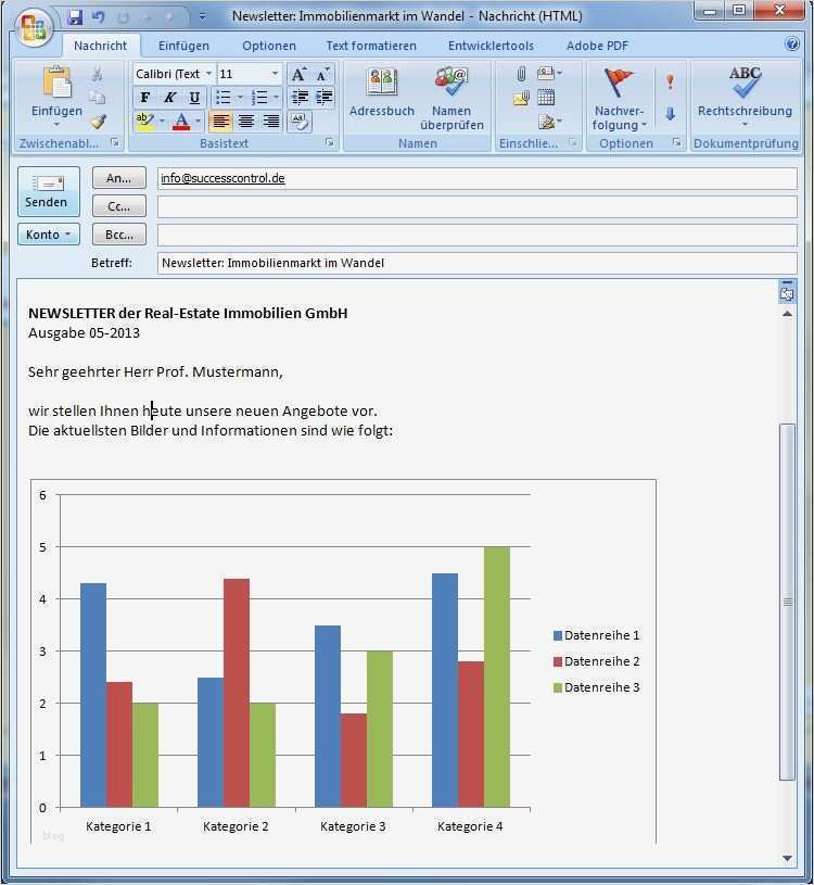 Newsletter Vorlagen Erstellen Elegant Newsletter software Newsletter Mit Outlook Versendencrm