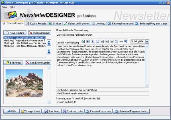 Newsletter Vorlagen Erstellen Gut Newsletterdesigner Pro Professionelle HTML Newsletter