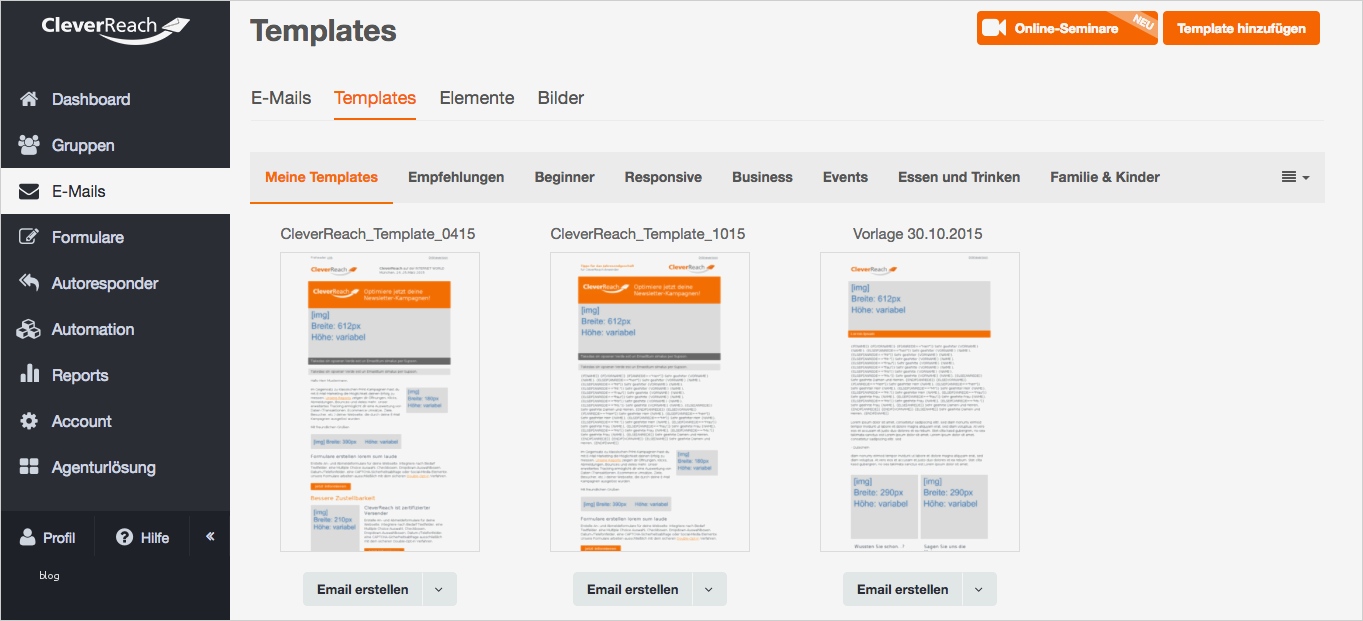 Newsletter Vorlagen Erstellen Luxus Mit Cleverreach Eigene Newsletter Vorlagen Erstellen