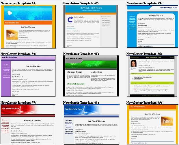 Newsletter Vorlagen Genial Ultimate Newsletter Templates Vorlagen Master Reseller