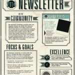 Newsletter Vorlagen Süß Vector Illustration Of A Pany Newsletter Design