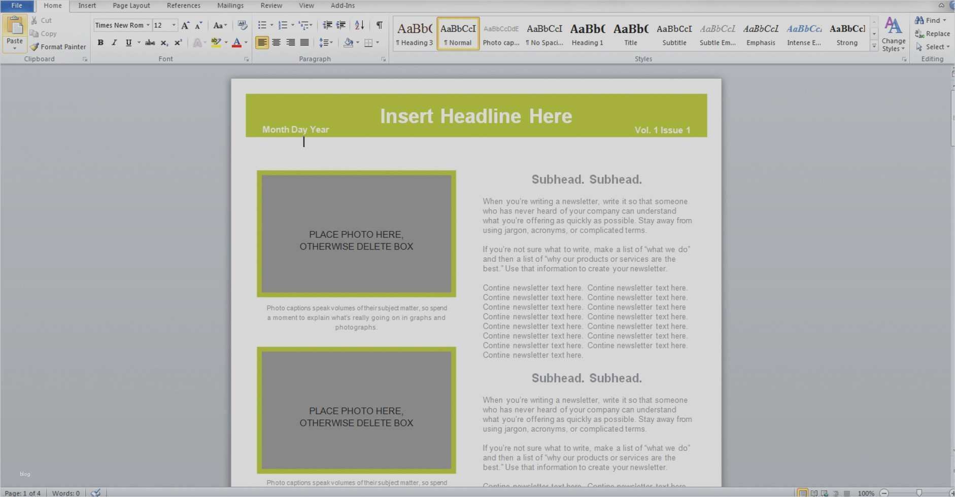 Newsletter Word Vorlage Genial Großartig Newsletter Vorlage Fotos Vorlagen Ideen