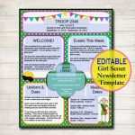 Newsletter Word Vorlage Hübsch Girl Scout Recruitment Flyer Template Yourweek Ab099eeca25e
