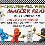 Ninjago Einladung Vorlage Elegant Ninjago Geburtstag Einladung Druckbare 4 X 6 Oder 5 X 7