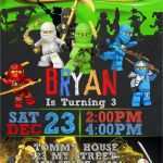 Ninjago Einladung Vorlage Erstaunlich Ninjago Einladungskarten Drucken