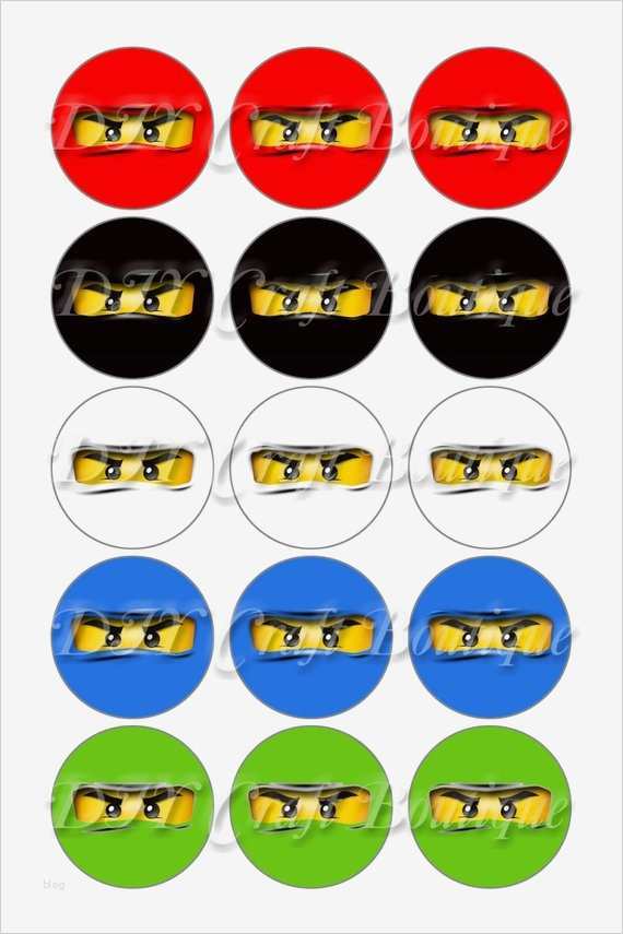 Ninjago Einladungskarten Vorlage Bewundernswert Instant Download Lego Ninjago Gesichter Inspiriert