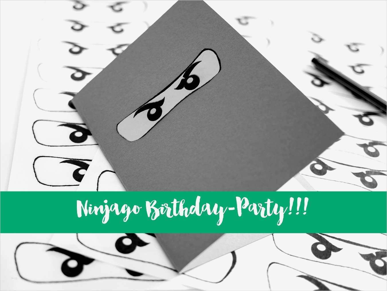 Ninjago Einladungskarten Vorlage Zum Ausdrucken Luxus Ninjago Kindergeburtstag