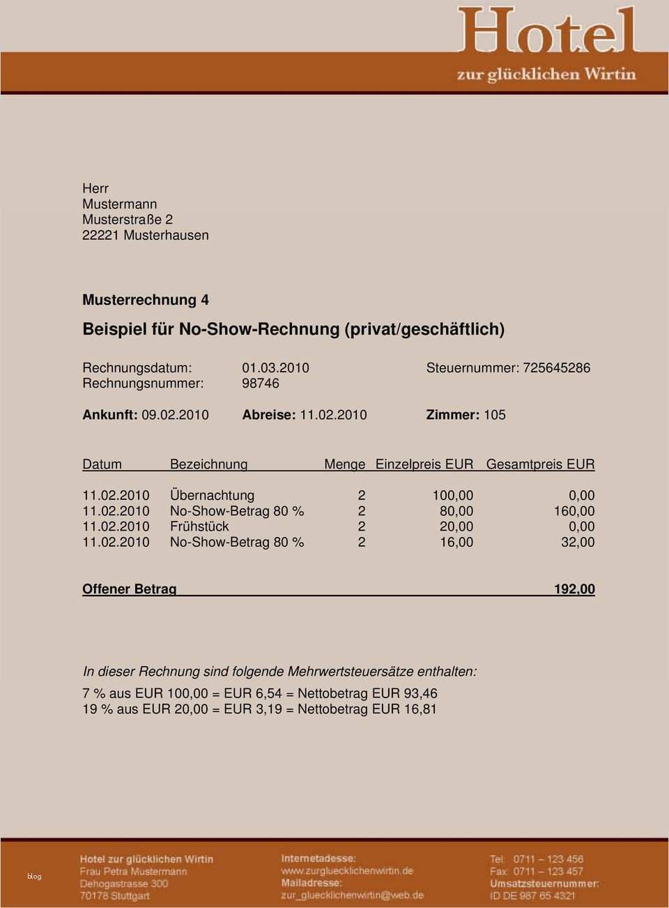 No Show Rechnung Hotel Vorlage Gut Aktuelle Mitgliederinformation Pdf