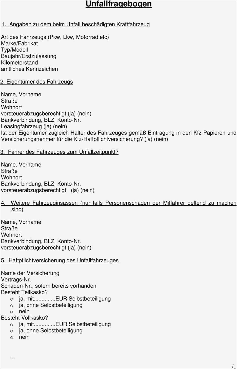 Notfallplan Vorlage Word Erstaunlich Nett Unfallformular Vorlage Fotos Entry Level Resume