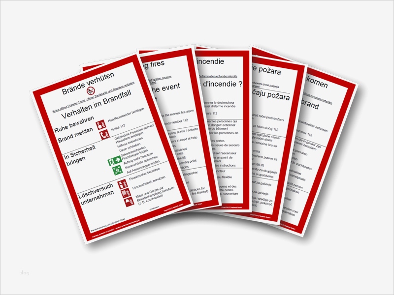 Notfallplan Vorlage Word Großartig Aushang Verhalten Im Brandfall Kostenlose Downloads