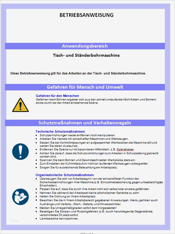 Notfallplan Vorlage Word Wunderbar Großartig Betriebsanweisungen Vorlage Galerie