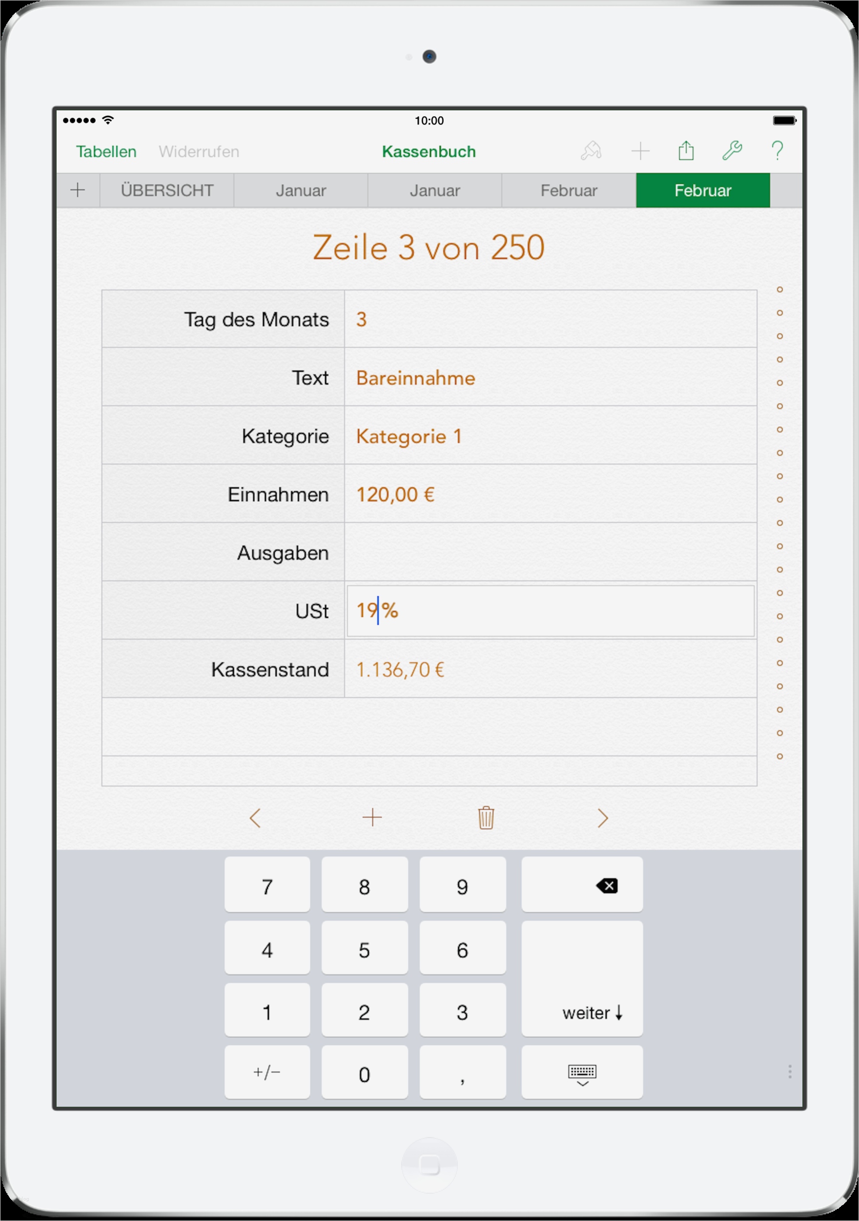 Numbers Vorlagen Kassenbuch Bewundernswert Numbers Vorlage Kassenbuch 2016 Mit Ust