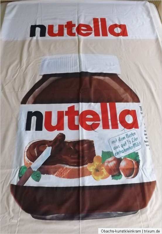 Nutella Etikett Vorlage Erstaunlich Nutella Bettwäsche Garnitur Sammler top 4 Teilig 80 80 135