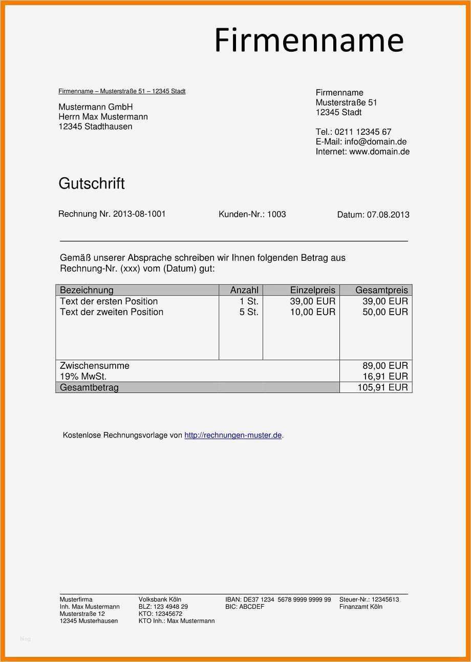 Offizielle Rechnung Vorlage Luxus Schön Rechnung formatvorlage Ideen Bilder Für Das