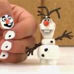 Olaf Schneemann Vorlage Inspiration Nageldesign Für Kinder Olaf Der Schneemann Aus Dem