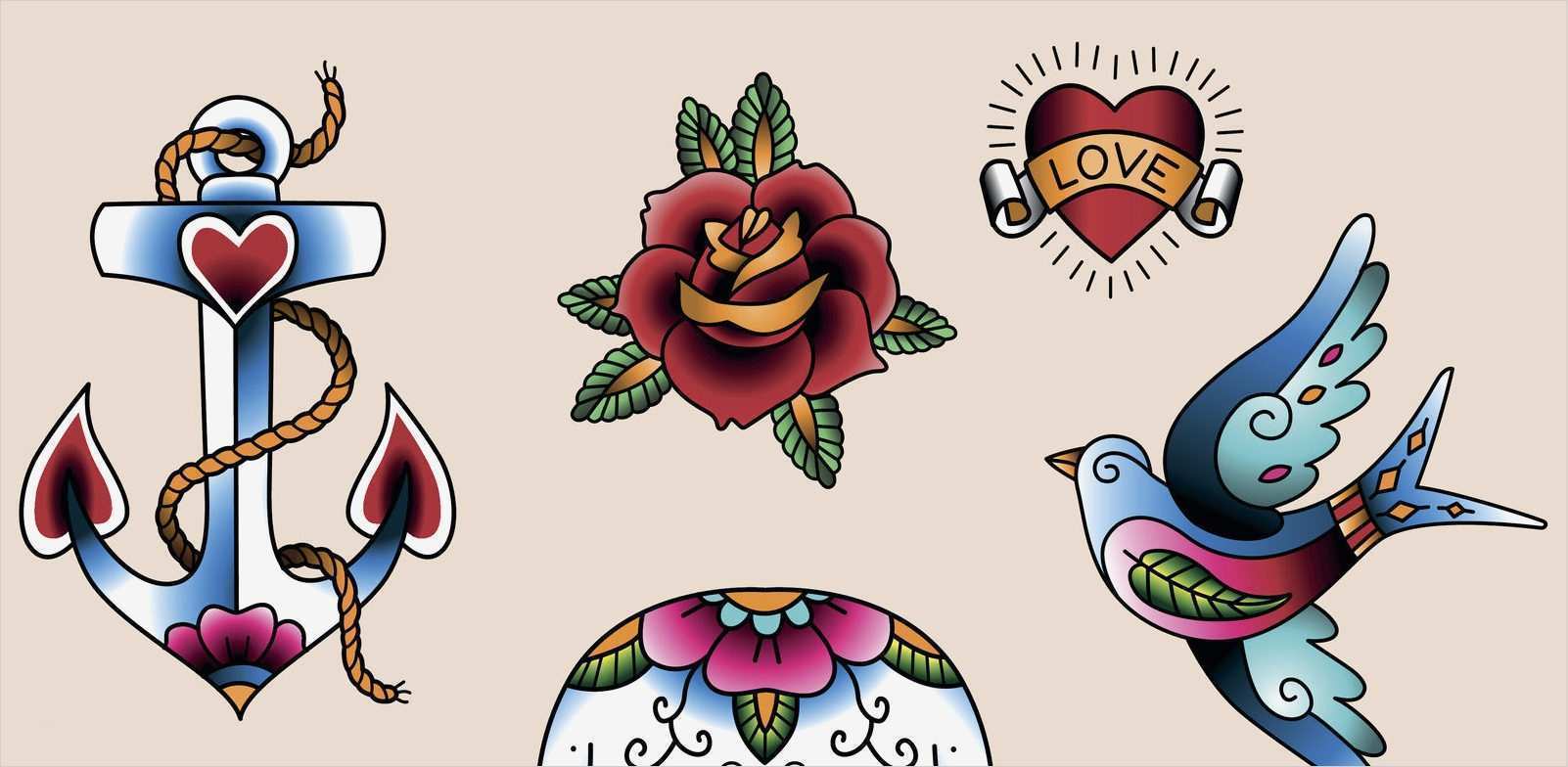 Old School Tattoo Vorlagen Angenehm Old School Tattoos Motive Infos & Vorlagen