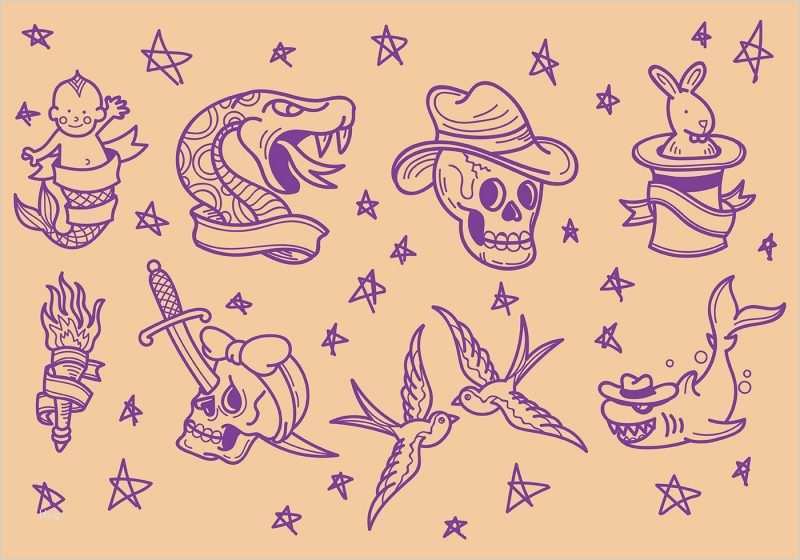 Old School Tattoo Vorlagen Best Of Old School Tattoo 24 Kostenlose Vorlagen Und Kreative