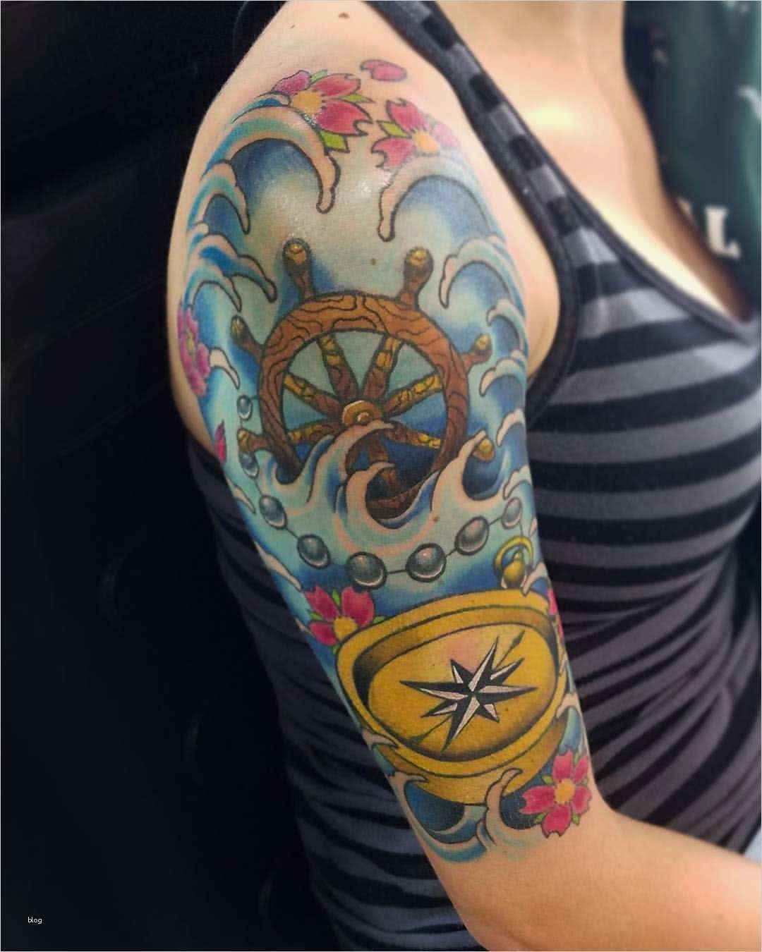 Old School Tattoo Vorlagen Bewundernswert Tattoo Halfsleeve Oldschool Nautic Maritim