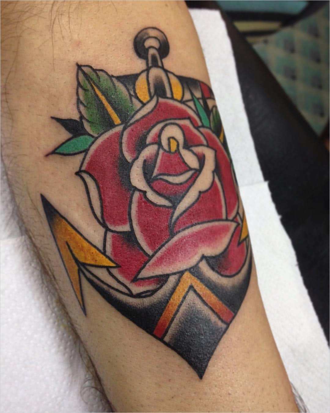 Old School Tattoo Vorlagen Gut Tattoo Anker Mit Rose
