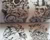 Old School Tattoo Vorlagen Neu Skulls Newschool & Oldschool