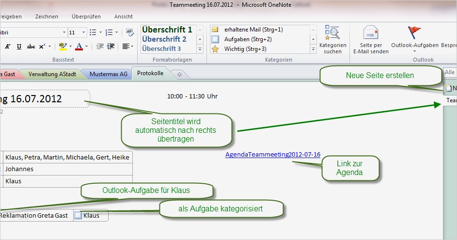 Onenote Projekt Vorlage Genial Das Teamwork Blog Echtzeitprotokolle In Enote