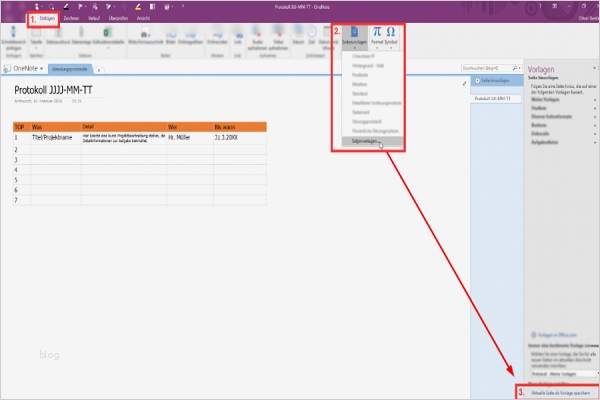 Onenote Projekt Vorlage Luxus Charmant Vorlage Für Die Erstellung Eines Protokolls