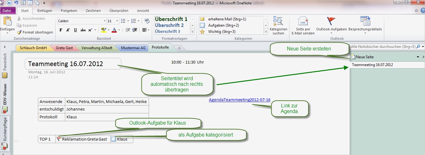 Onenote Vorlagen Projektmanagement Best Of Das Teamwork Blog Echtzeitprotokolle In Enote