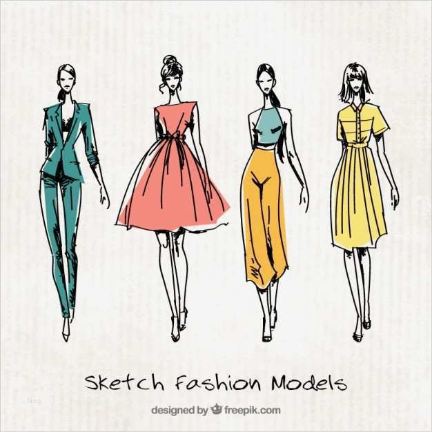 Onlineshop Design Vorlagen Neu Quatro Desenhos Bonitos De Modelos De Moda