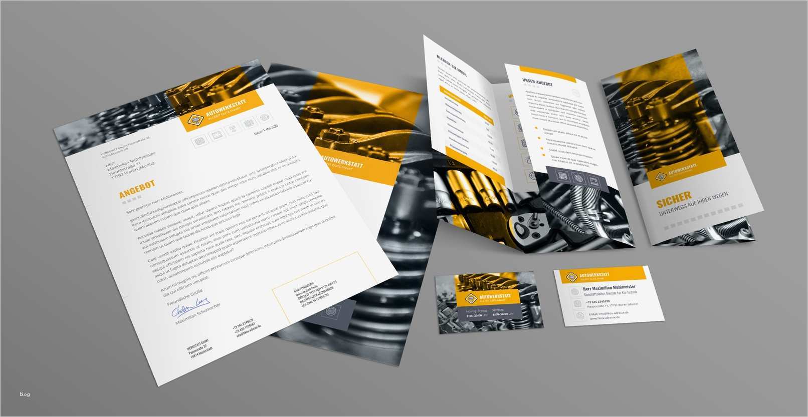 Onlineshop Design Vorlagen Schönste Corporate Design Vorlage Für Werkstatt U A Mit