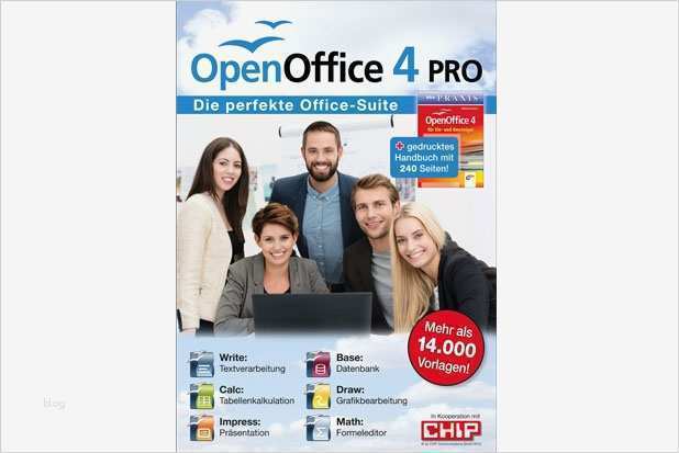 Openoffice Vorlagen Paket Elegant Open Fice 4 Pro Pctipp