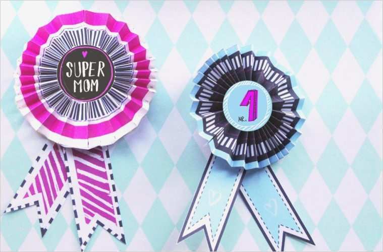 Orden Selber Basteln Vorlage Erstaunlich Diy Einen orden Zum Muttertag