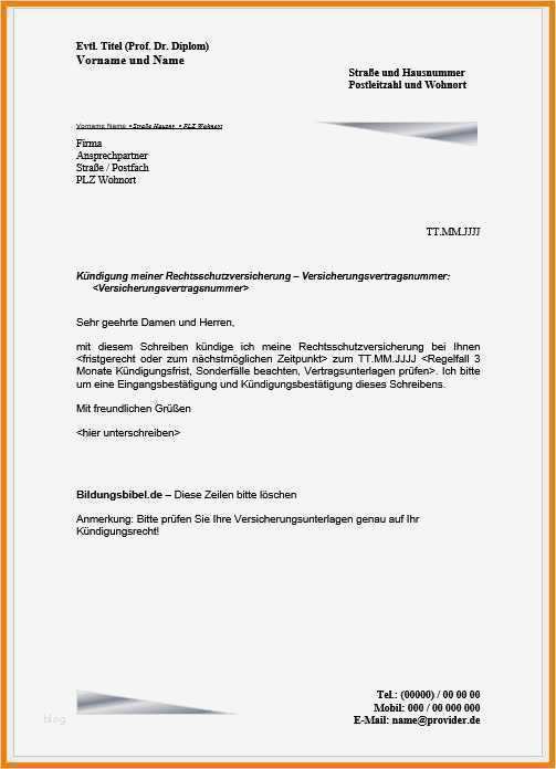 Ordentliche Kündigung Vorlage Erstaunlich 7 ordentliche Kündigung Muster