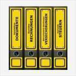 Ordner Etiketten Vorlage Luxus Geschenkwichtel ordner Rückenschilder Yellow Signs
