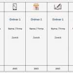 Ordner Rückenschilder Vorlage Excel Süß 11 ordner Aufkleber Vorlage
