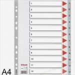 Ordnerregister Vorlage Hübsch Esselte A4 1 12 Kunststoff Register Böttcher Ag