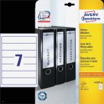 Ordnerrücken Avery L4759 Vorlage Best Of Etikett 4760 ordner Etiketten Kurz Schmal 38 X 192 Mm
