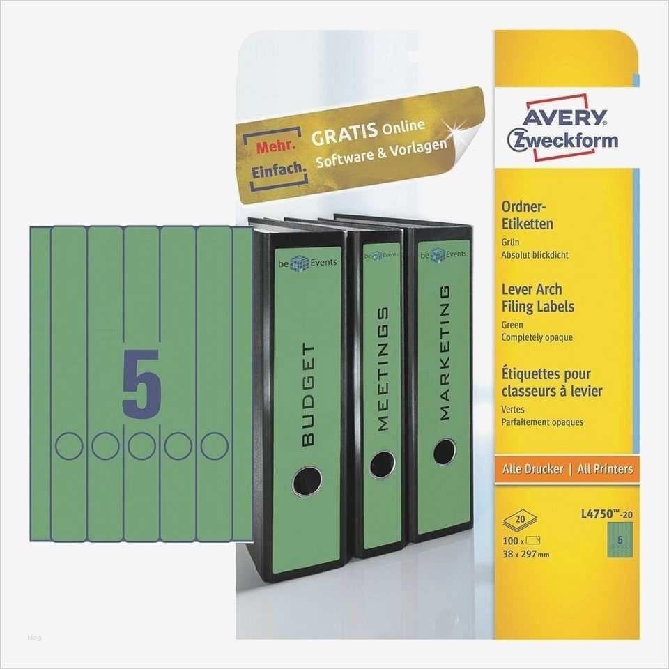 Ordnerrücken Avery L4759 Vorlage Großartig Avery Zweckform ordnerrücken Etiketten Kaufen
