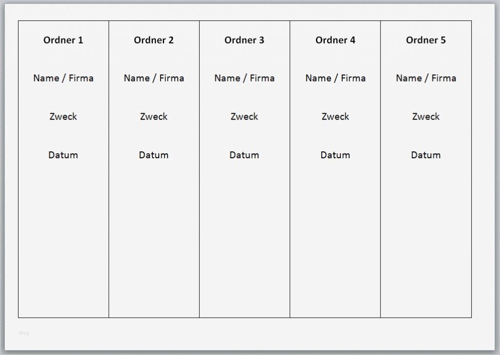 Ordnerrücken Vorlage Excel Gut 13 ordnerrücken Vorlage Word
