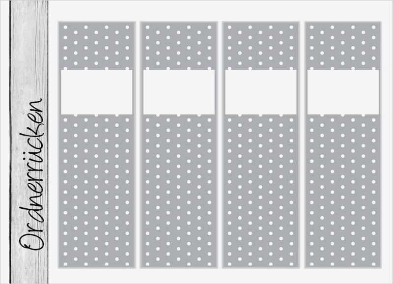 Ordnerrücken Vorlage Leitz Schön Diy ordnerrücken • Dots Grau • Ob13 Bogen Von Einer Mit