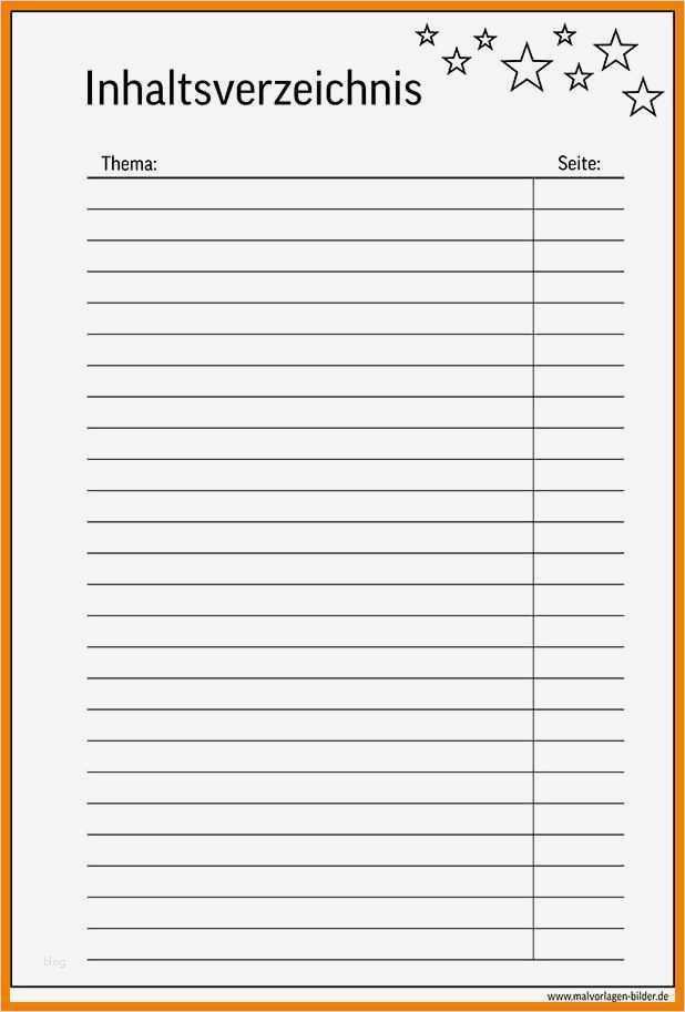 Ordnerrücken Vorlage Openoffice Neu 6 Inhaltsverzeichnis Vorlage Word
