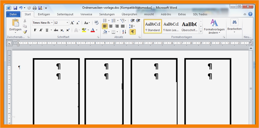 Ordnerrücken Word Vorlage Hübsch 8 ordnerücken Vorlage Excel