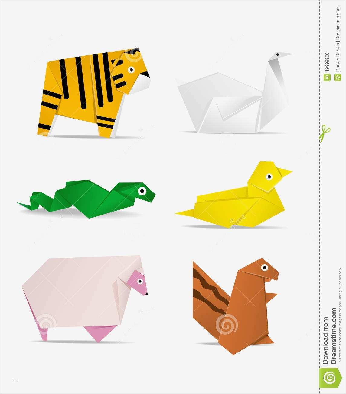 Origami Vorlagen Kostenlos Schön origami Tier Vektor Abbildung Illustration Von Falte